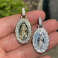 14K Gold Moissanite Mary Pendant For Men  customdiamjewel   