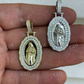 14K Gold Moissanite Mary Pendant For Men  customdiamjewel   