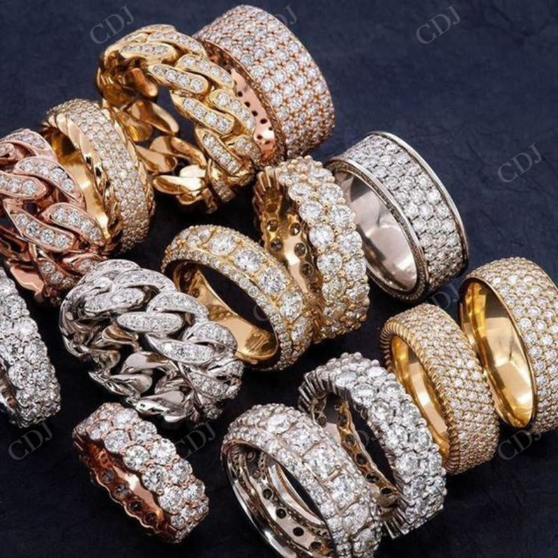 Hip Hop Diamond Iced Out Rings  CustomDiamJewel   