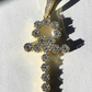 Diamond Ankh Cross Tennis Pendant  customdiamjewel   