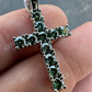 Moissanite Tennis Cross Iced Hip Hop Pendant  customdiamjewel   