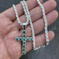 Moissanite Tennis Cross Iced Hip Hop Pendant  customdiamjewel   