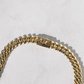 Sterling Silver Yellow Gold Diamond Cuban Link Chain  customdiamjewel   