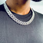 New Style 925 Silver Iced Out Diamond Cuban Chain hip hop jewelry CustomDiamJewel   