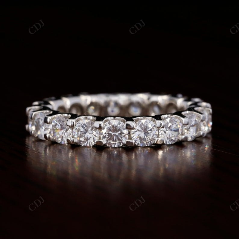 Round Cut 3.20CTW Lab Grown Diamond Full Eternity Matching Band  customdiamjewel   