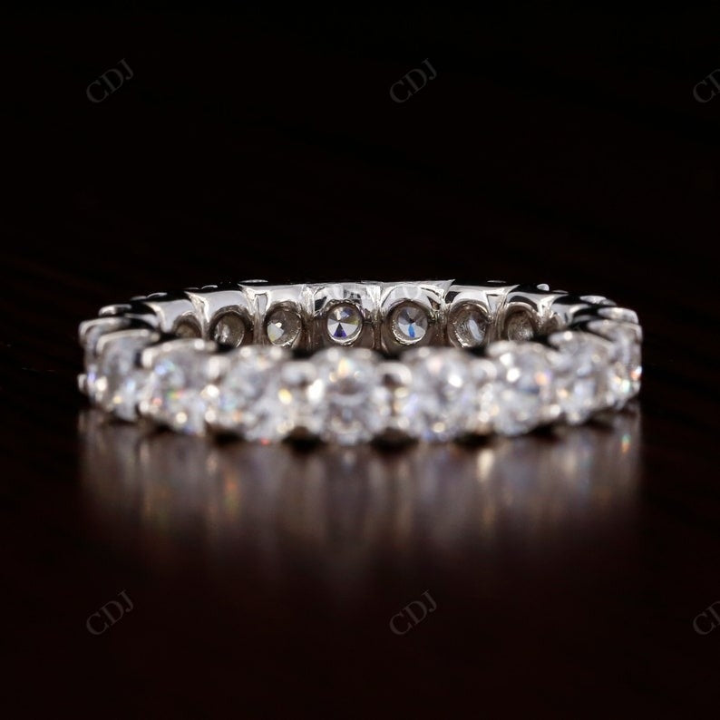 Round Cut 3.20CTW Lab Grown Diamond Full Eternity Matching Band  customdiamjewel   