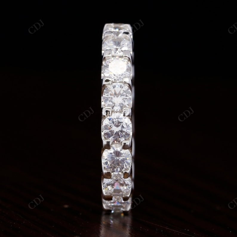 Round Cut 3.20CTW Lab Grown Diamond Full Eternity Matching Band  customdiamjewel   