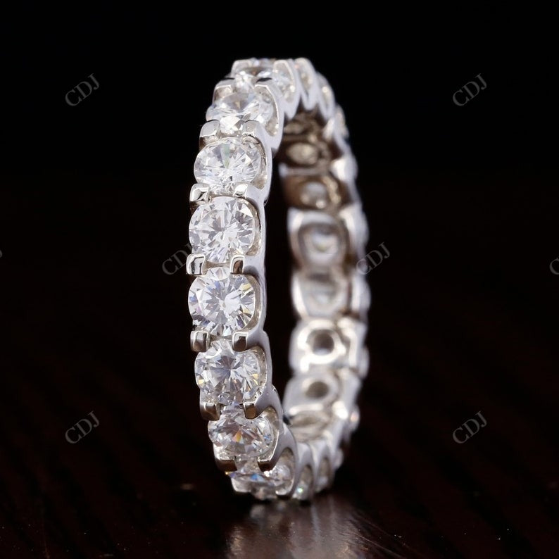 3.5mm Round Natural Diamond Full Eternity Wedding Band  customdiamjewel   