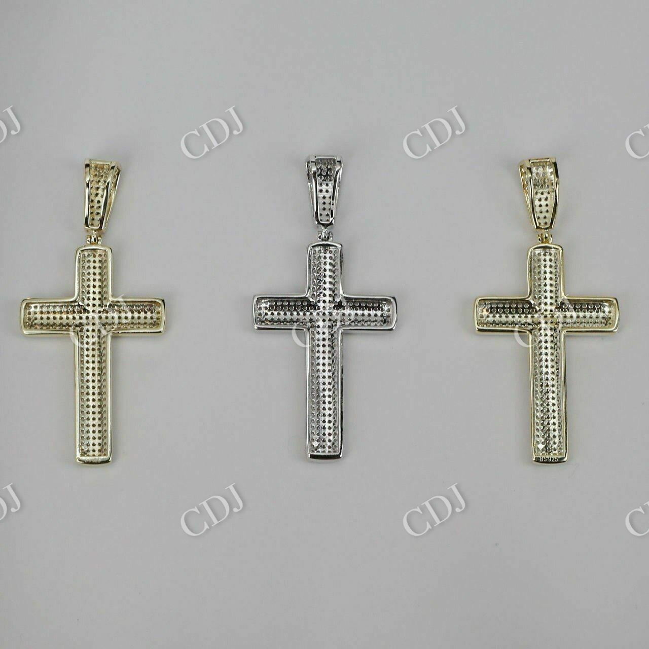 Moissanite Cross Tennis Hip Hop Pendant  customdiamjewel   