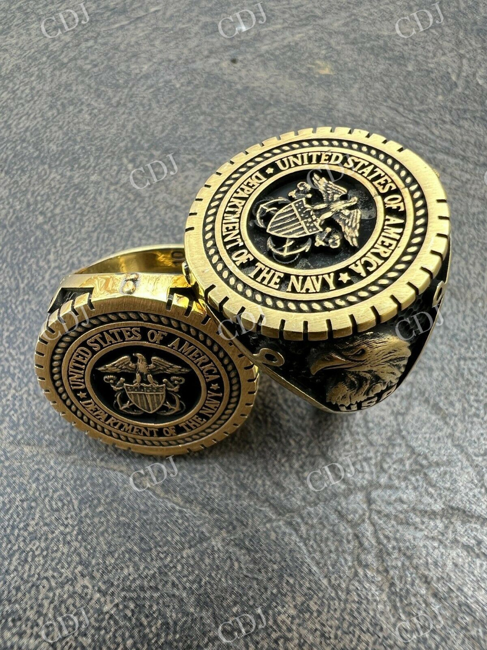 Navy Military Sailor Army Ring  customdiamjewel   