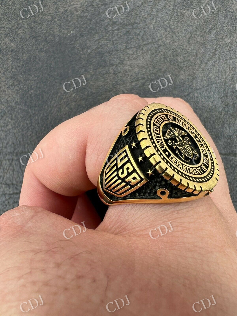 Navy Military Sailor Army Ring  customdiamjewel   