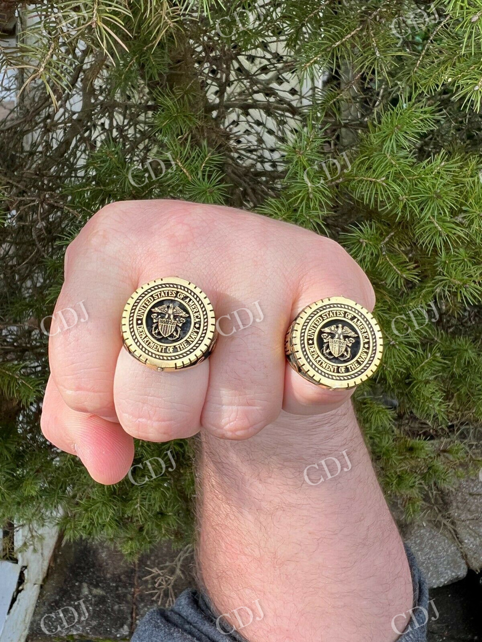 Navy Military Sailor Army Ring  customdiamjewel   