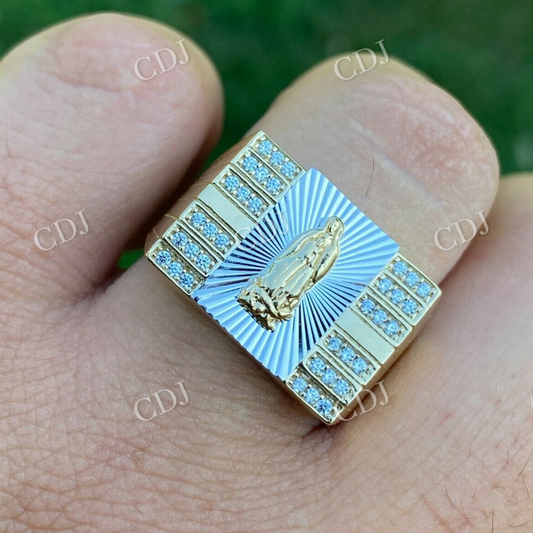 Virgin Mary Hip Hop Ring  customdiamjewel   