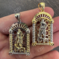 Moissanite St Lazarus Saint Iced Pendant  customdiamjewel   