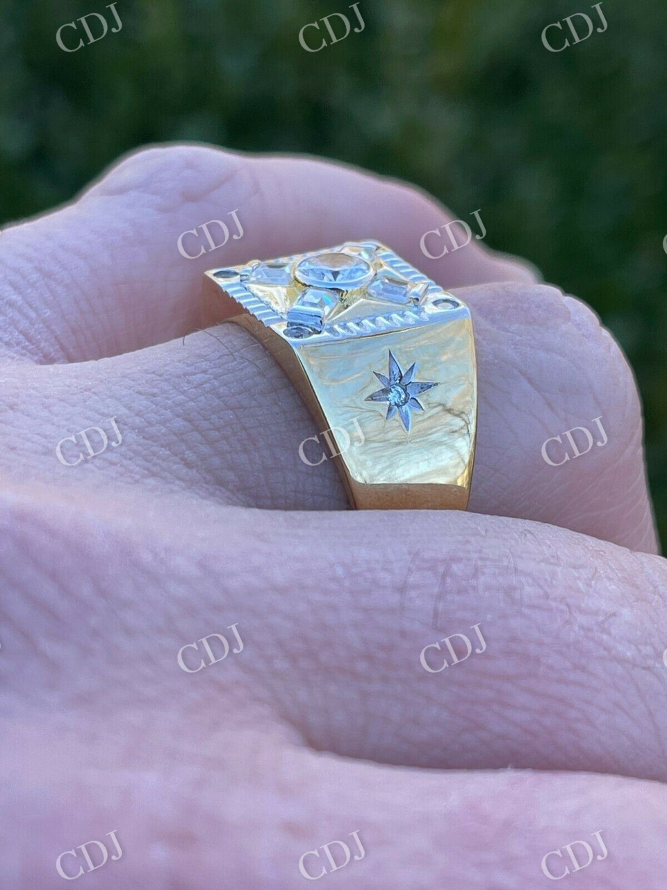 Diamond Solitaire Pinky Ring  customdiamjewel   