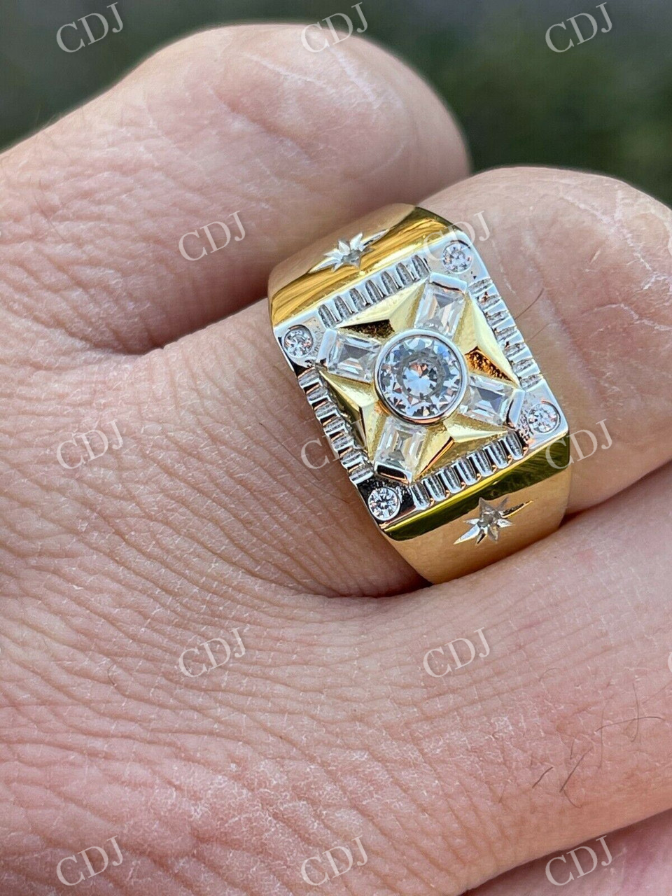 Diamond Solitaire Pinky Ring  customdiamjewel   