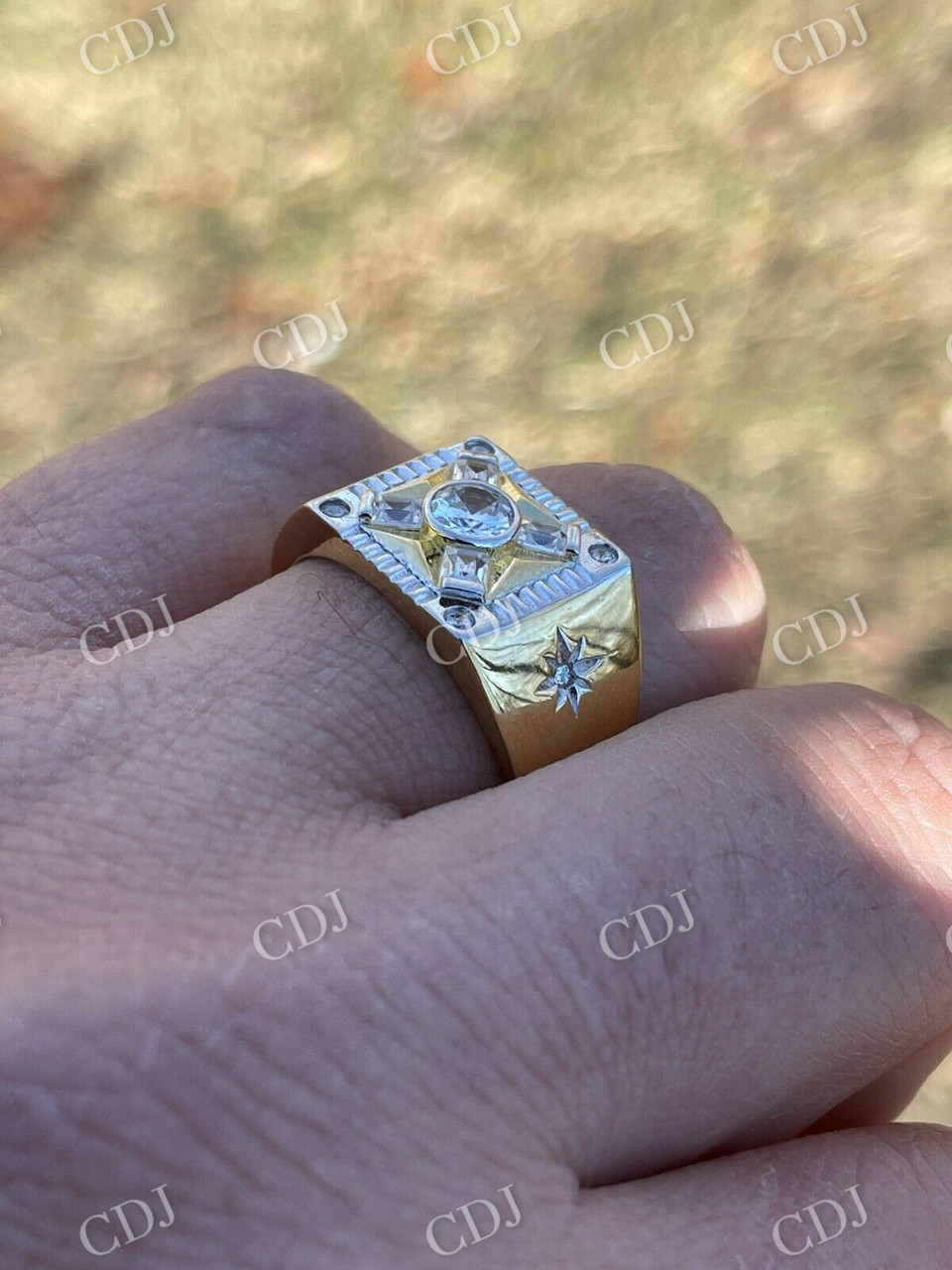 Diamond Solitaire Pinky Ring  customdiamjewel   