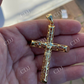 Plain Gold Finish Cross Pendant  customdiamjewel   