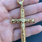 Plain Gold Finish Cross Pendant  customdiamjewel   