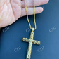 Plain Gold Finish Cross Pendant  customdiamjewel   