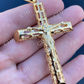 Plain Gold Finish Cross Pendant  customdiamjewel   