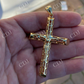 Plain Gold Finish Cross Pendant  customdiamjewel   