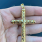 Plain Gold Finish Cross Pendant  customdiamjewel   