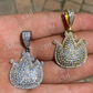 Hip Hop Fire Emoji Diamond Pendant  customdiamjewel   