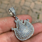 Hip Hop Fire Emoji Diamond Pendant  customdiamjewel   