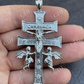 Caravaca Cross Double Crucifix Mens Hip Hop Pendant  customdiamjewel   