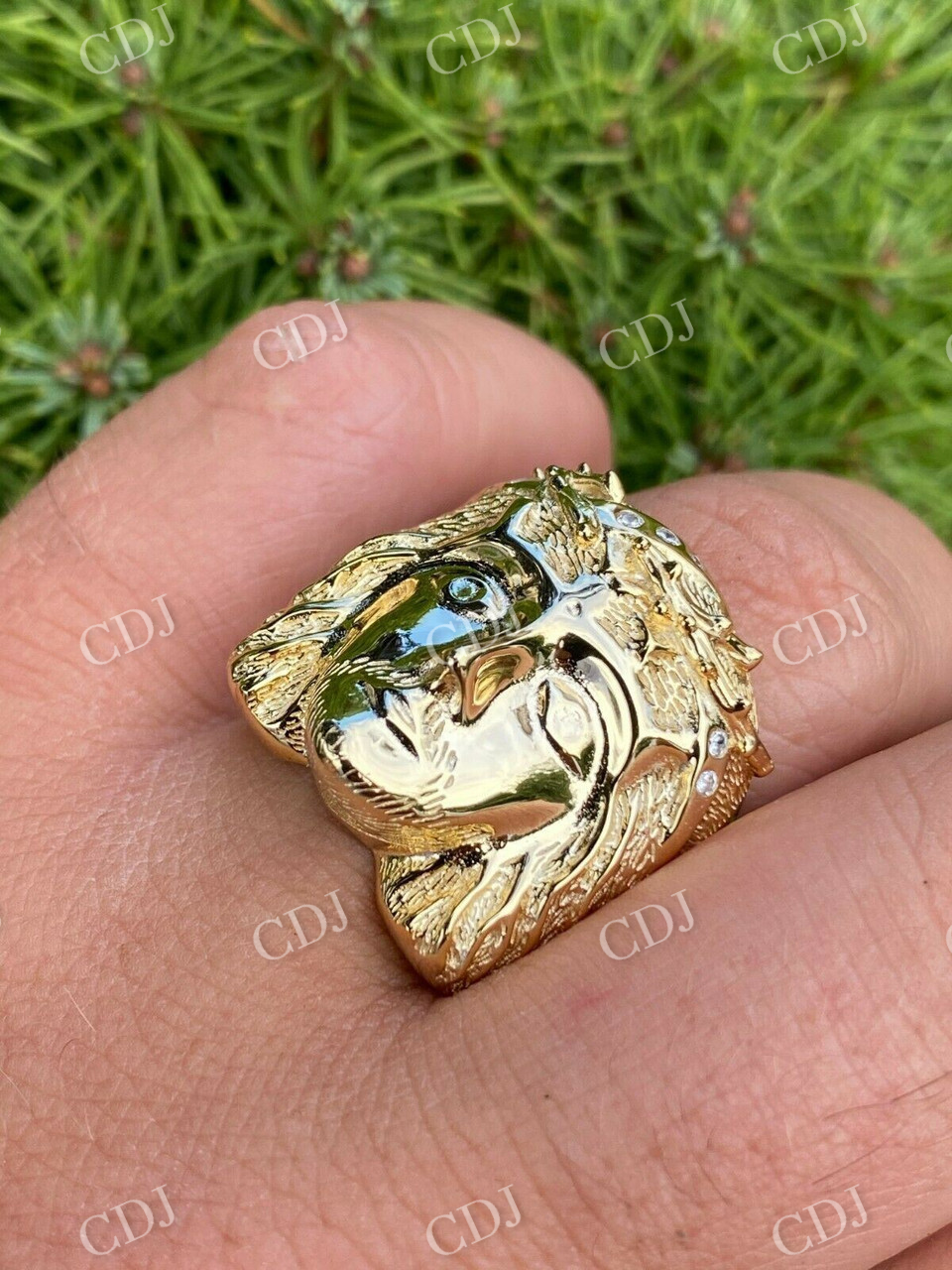 Jesus Face Pinky Ring  customdiamjewel   