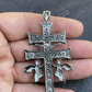 Caravaca Cross Double Crucifix Mens Hip Hop Pendant  customdiamjewel   