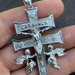 Caravaca Cross Double Crucifix Mens Hip Hop Pendant  customdiamjewel   