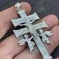 Caravaca Cross Double Crucifix Mens Hip Hop Pendant  customdiamjewel   