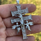 Caravaca Cross Double Crucifix Mens Hip Hop Pendant  customdiamjewel   