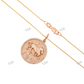 Small Round Gold Plated Hip Hop Necklace Pendant hip hop jewelry CustomDiamJewel