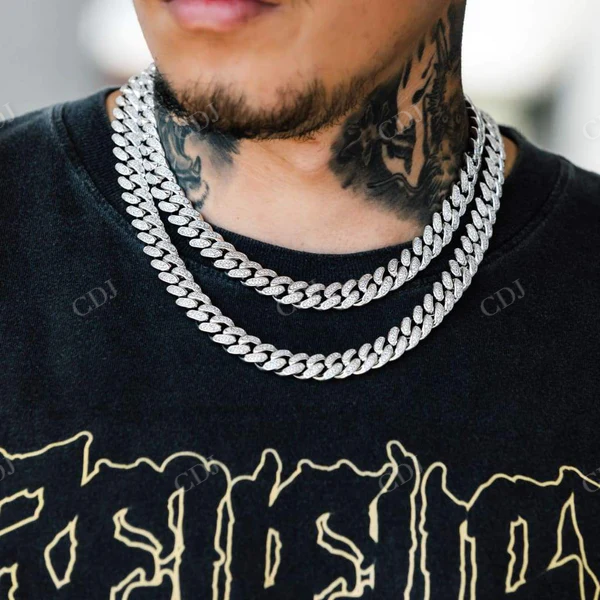 New Fashion Hip Hop Cuban Link Chain Necklace  customdiamjewel   