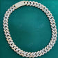 12mm Three Row Diamond Hip Hop Cuban Chain hip hop jewelry CustomDiamJewel   