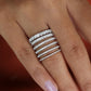 0.20CTW Round Cut Lab Grown Diamond Stacking Wedding Band  customdiamjewel   