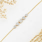 0.97CTW Natural Dimaond Baguette Center Round Cluster Chain Bracelet  customdiamjewel   