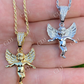 Micro Angel Hip Hop Iced Diamond Pendant  customdiamjewel   