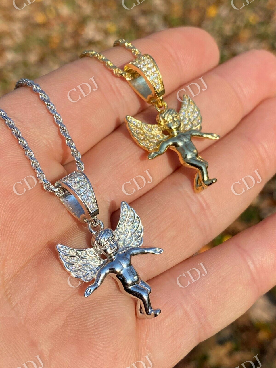 Micro Angel Hip Hop Iced Diamond Pendant  customdiamjewel   