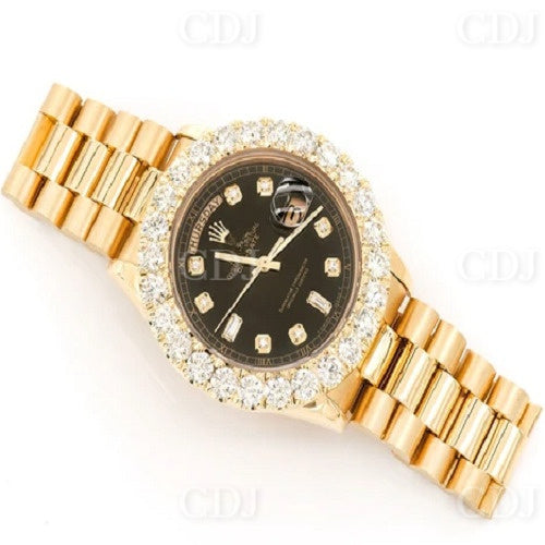 Full iced out customize diamond luxury men's handmade fine jewelry manufacturer Natural diamond watch for CDJ Hip Hop Jewelry  customdiamjewel   