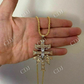 Caravaca Cross Double Crucifix Diamond Pendant  customdiamjewel   