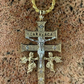 Caravaca Cross Double Crucifix Diamond Pendant  customdiamjewel   