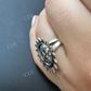 Celestial Crescent Sun & Moon Ring  customdiamjewel   