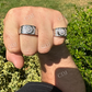 Men's 925 Silver Iced Out Ring  customdiamjewel   