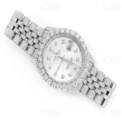 Rolex Men's Gold Plated Real Diamond Watch High Quality Fully Iced Out Hip Hop Jewelry  customdiamjewel   