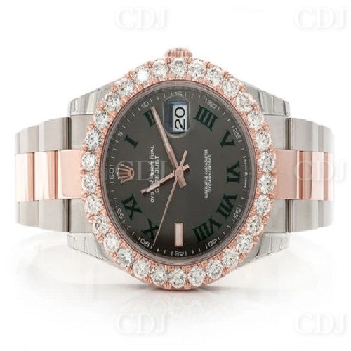 Newest Design Round Moissanite Ladies Studded Watch Trendy Luxury Jewelry  customdiamjewel   