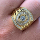 Hip Hop 925 Silver Big Diamond Ring  customdiamjewel   